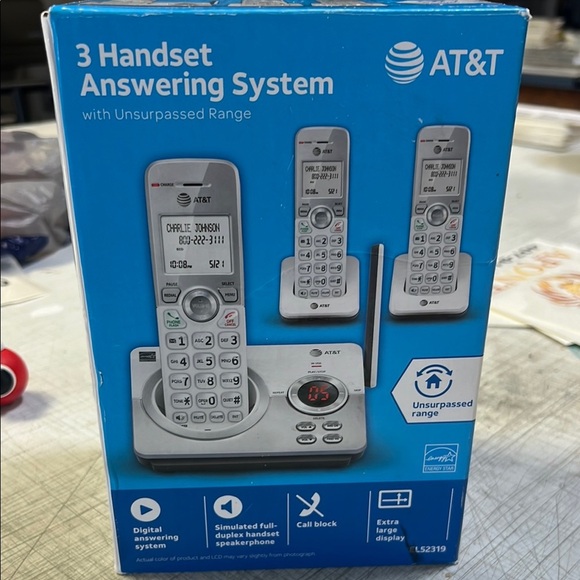 Silver 3 Handset Answering System - Picture 1 of 7